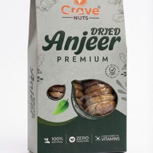 Crave Nuts Premium Dried Anjeer 250g – Natural Dried Figs | High Fiber Healthy Snack