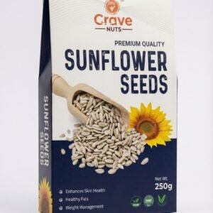 Crave Nuts Premium Sunflower Seeds 250g – Natural Healthy Seeds | High Fiber & Nutrient